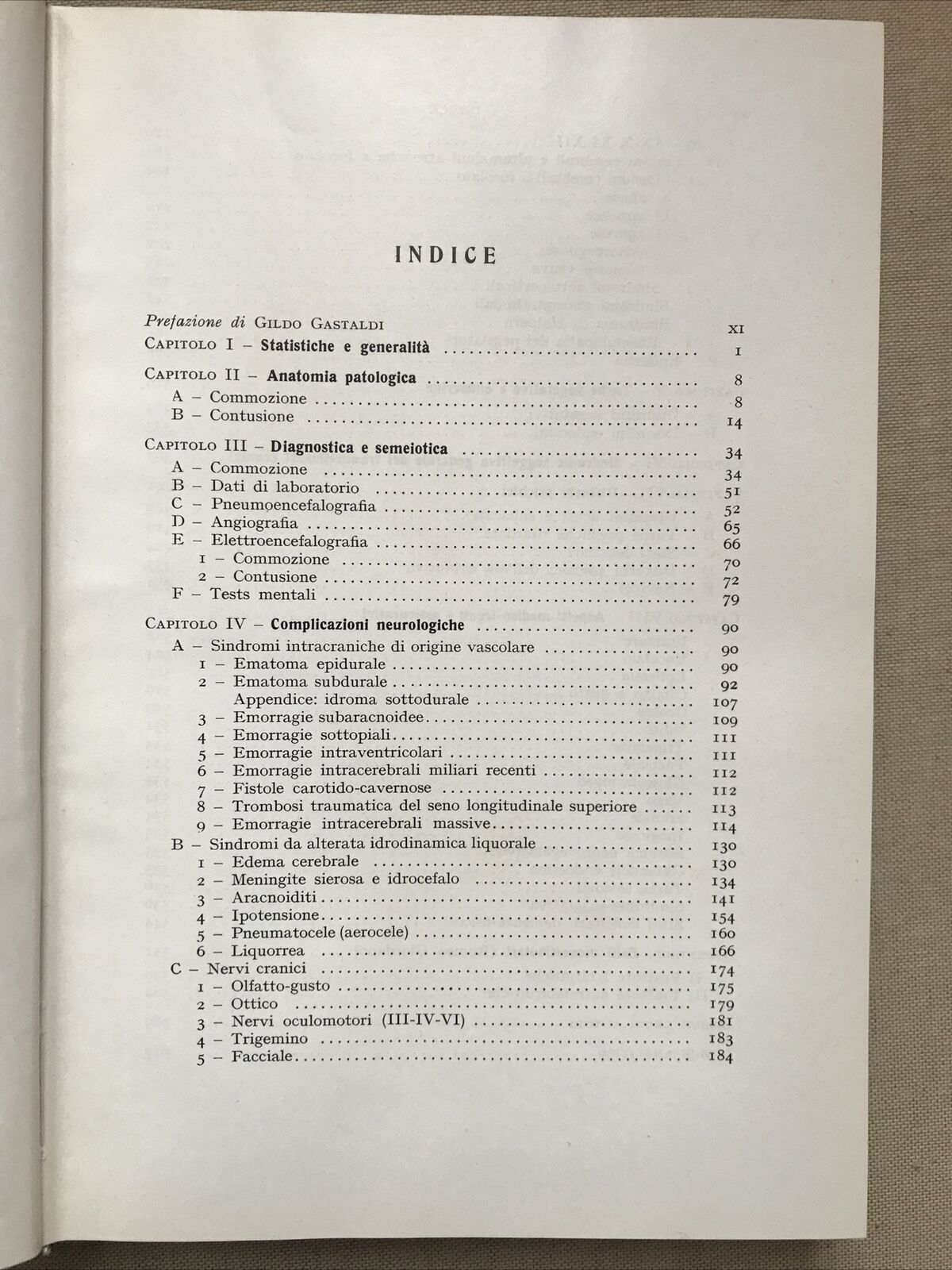 I TRAUMI CRANICI - Angelo della Beffa, editrice Vallardi