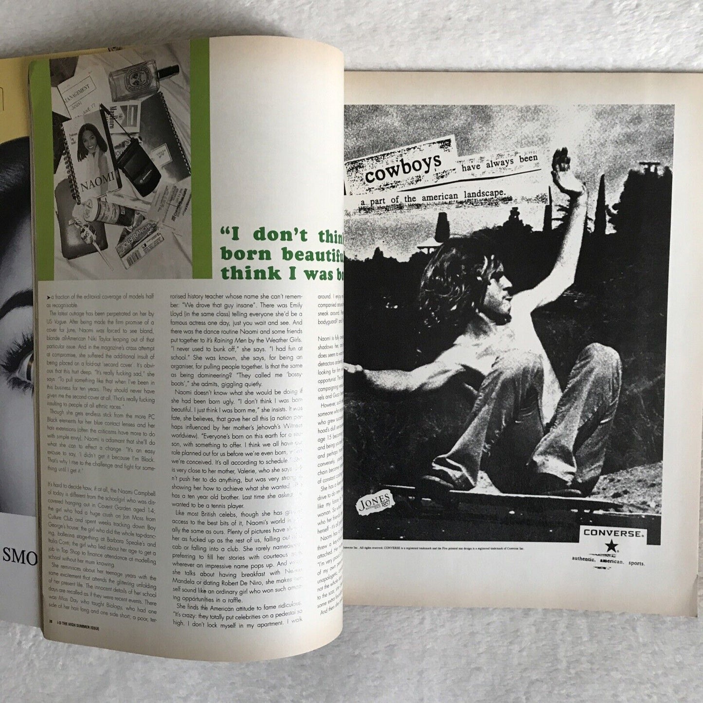 i-D Magazine NAOMI CAMPBELL august 1996 no. 155 - The high summer issue