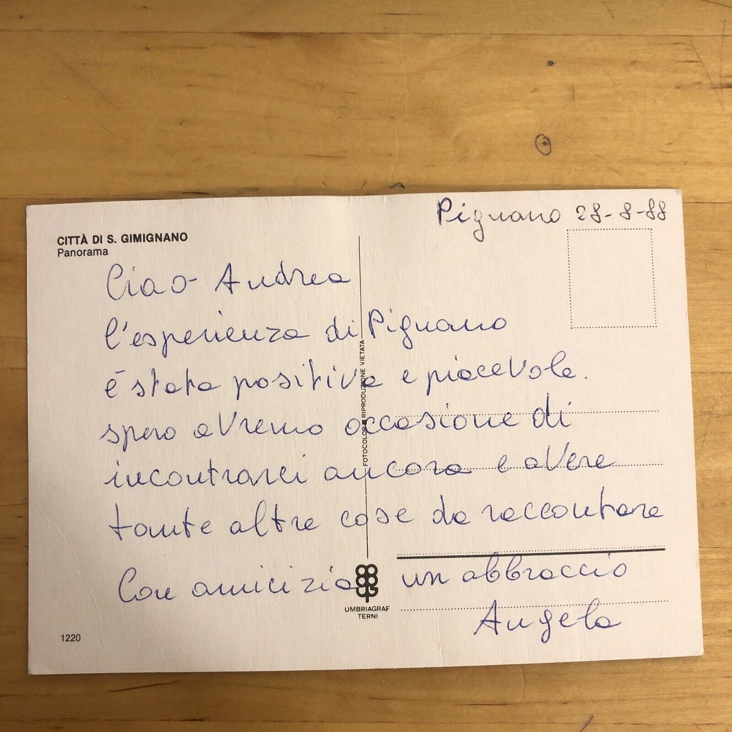 CARTOLINA - CITTà DI SAN GIMIGNANO, VIAGGIATA