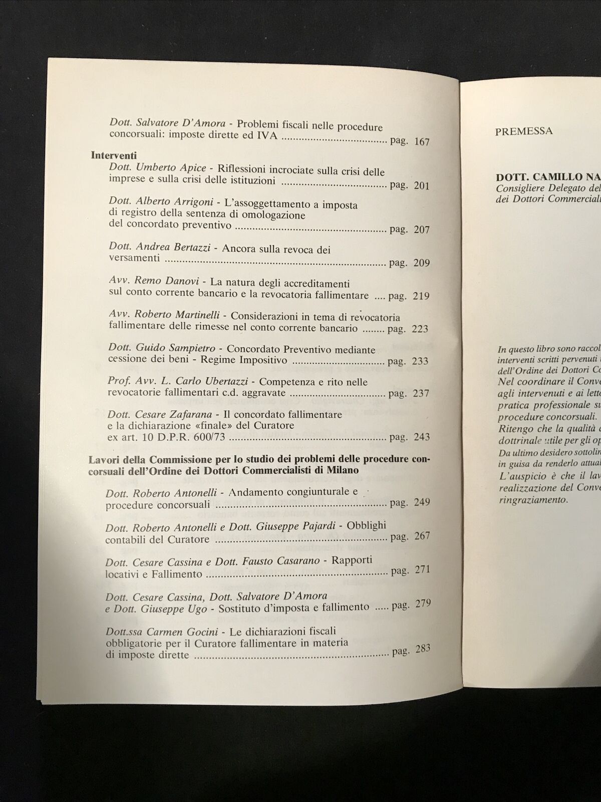 PROCEDURE CONCORSUALI, Istituto Bancario Italiano IBI Revocatorie istituti credi