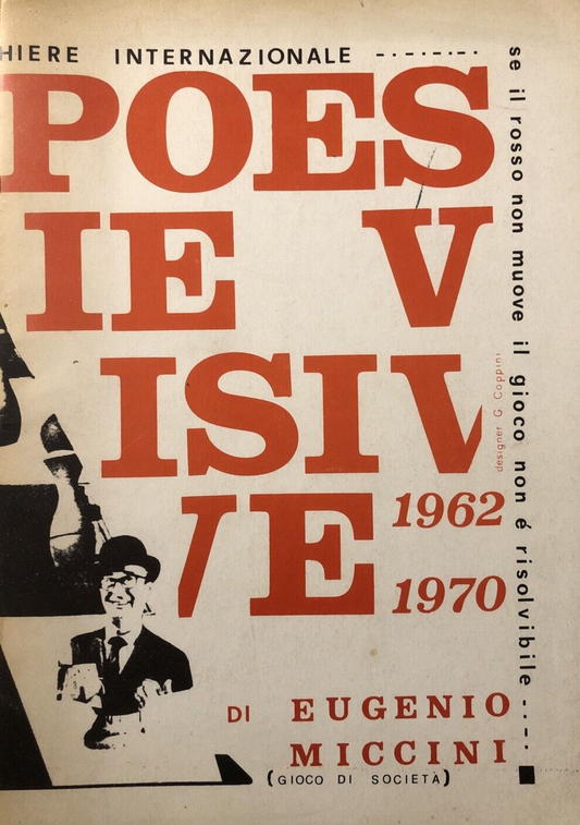 Poesie visive Eugenio Miccini 1962 1970. gioco di società Techne quad. 6 -  1970