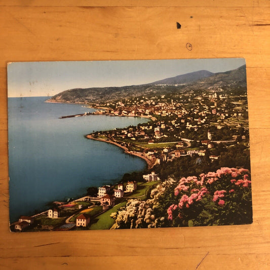CARTOLINA SAN REMO, RIVIERA DEI FIORI 1957 VIAGGIATA