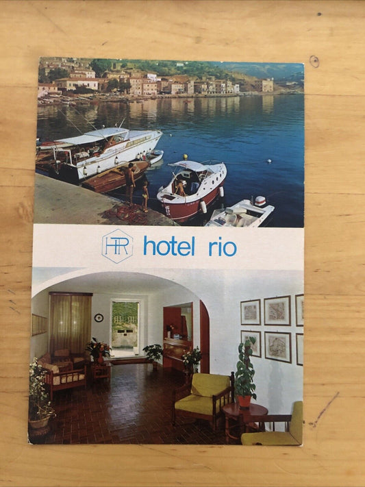 Cartolina ISOLA D'ELBA, RIO MARINA, HOTEL RIO, NON VIAGGIATA sped. gratuita