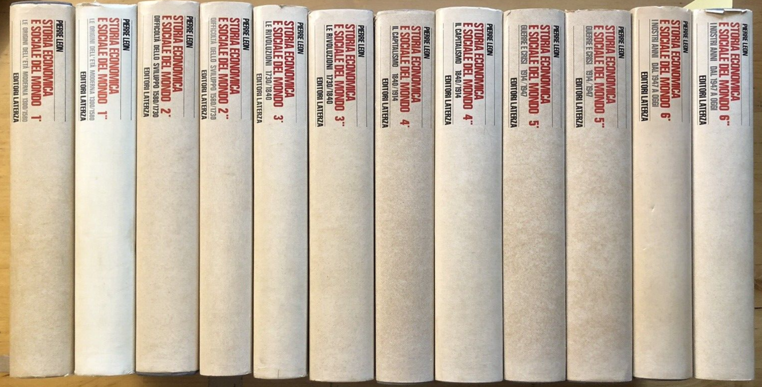Storia economica e sociale del mondo Pierre Leon, editori Laterza 1981