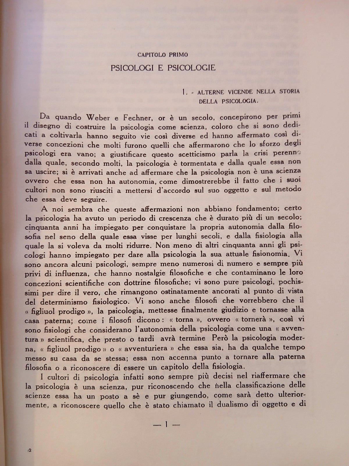 Introduzione alla psicologia - Gemelli, Zunini - Vita e Pensiero 1954