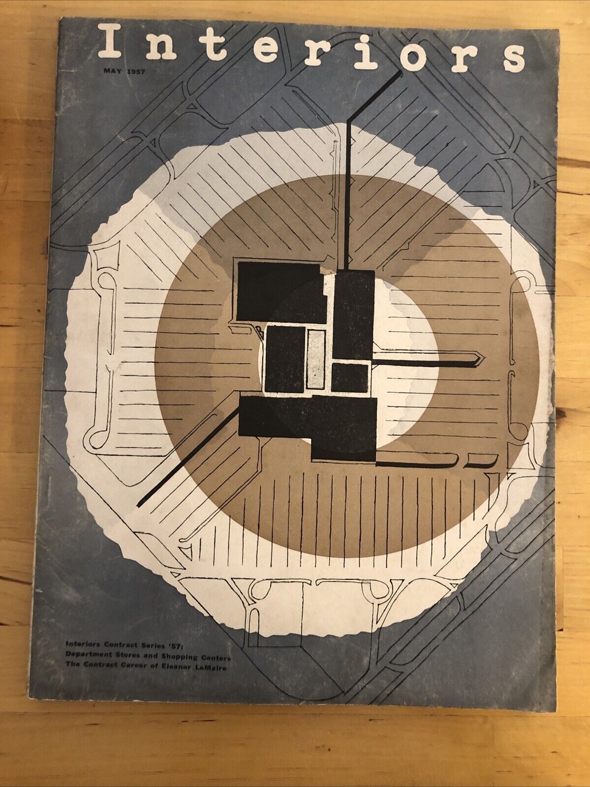 INTERIORS MAGAZINE MAY 1957 Olga Gueft - Interiors, design, architecture