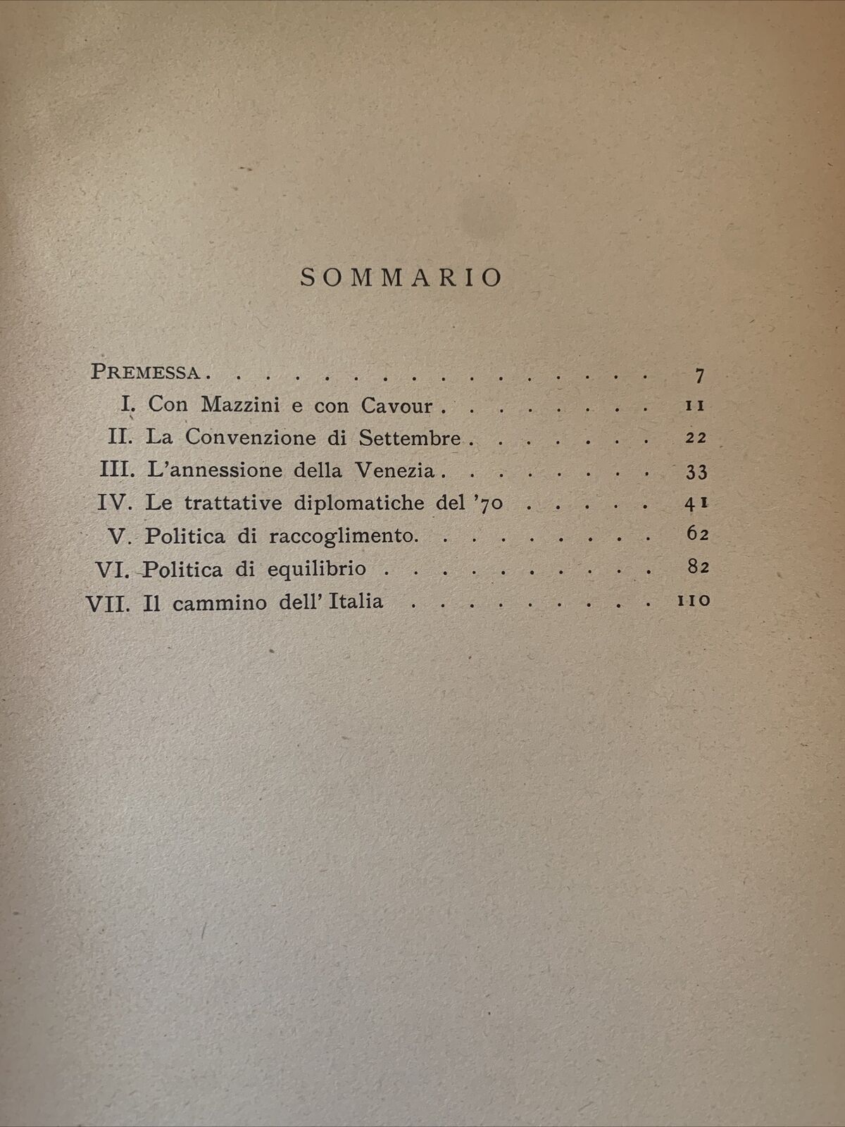 LA POLITICA ESTERA DI E. VISCONTI VENOSTA - Francesco Cataluccio. Marzocco 1940