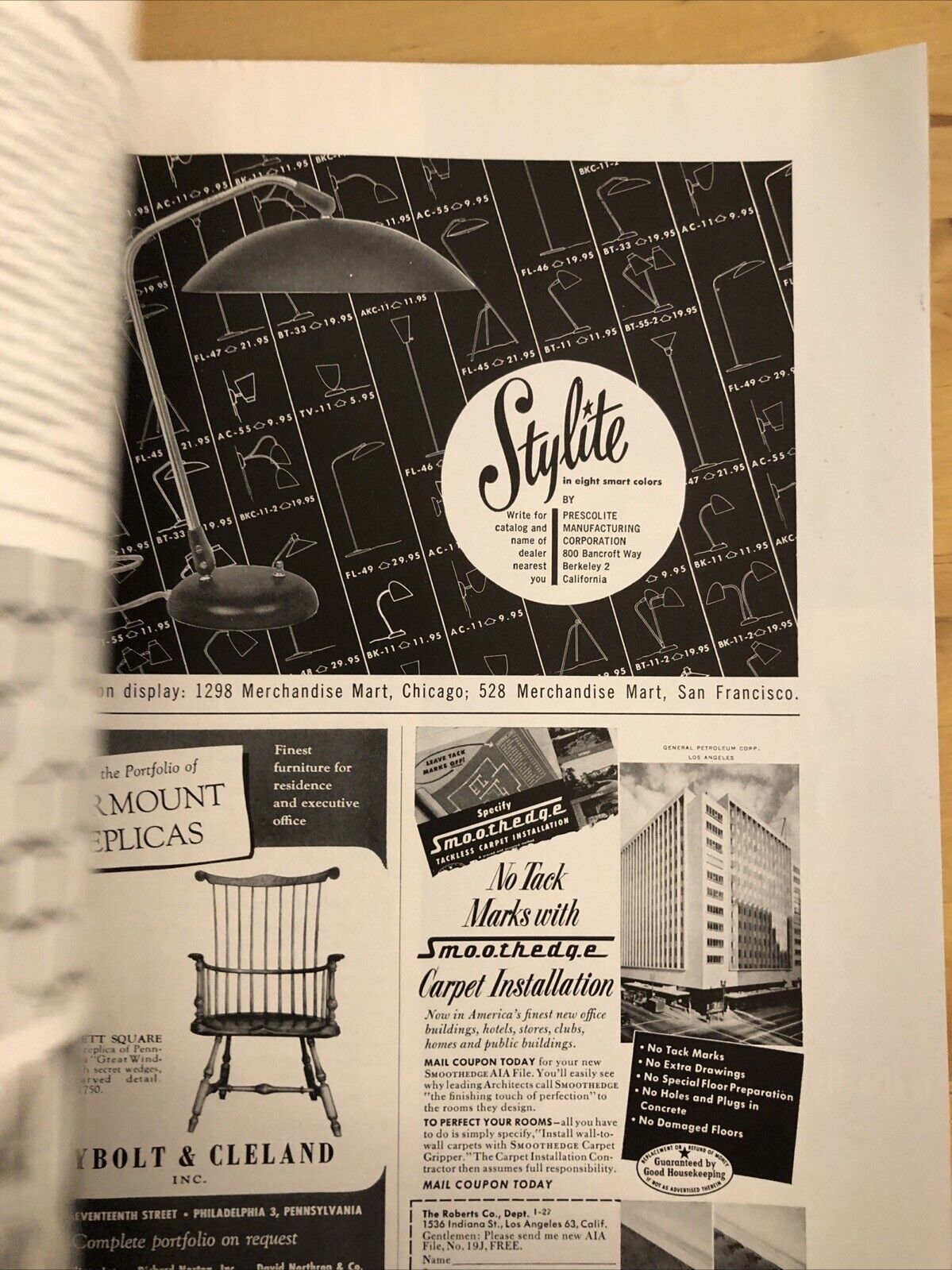INTERIORS MAGAZINE JULY 1952 Olga Gueft - Interiors, design, architecture