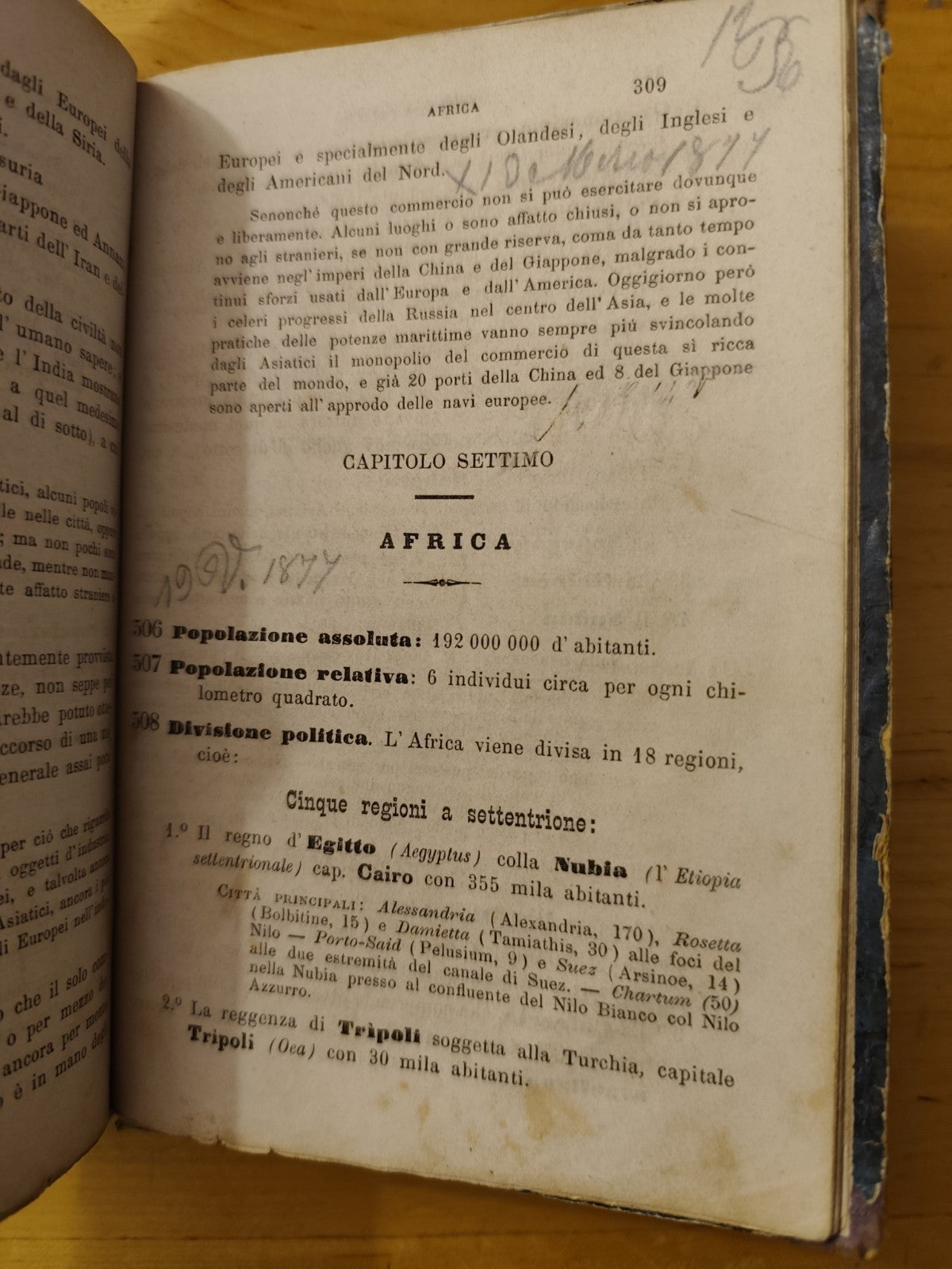 Corso elementare di Geografia e statistica - Luigi Ungarelli, Bologna 1874