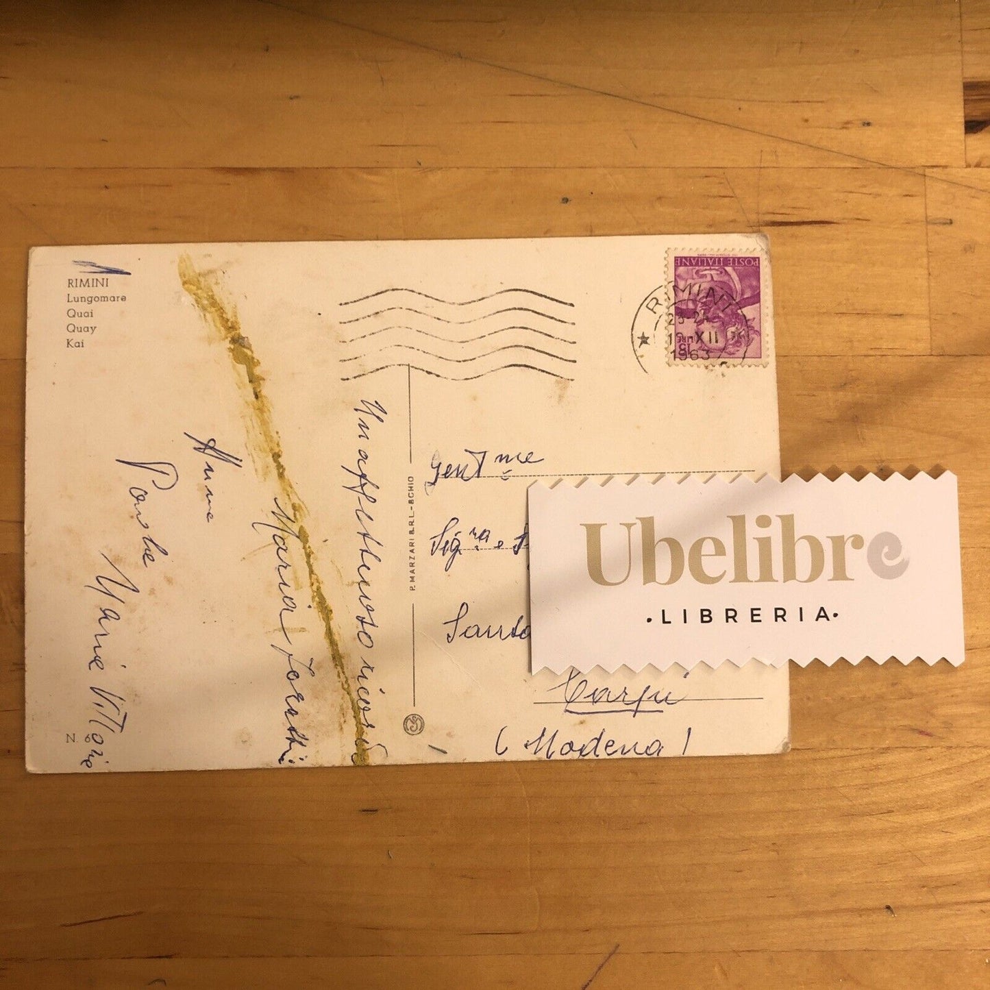 CARTOLINA RIMINI LUNGOMARE - 1963, VIAGGIATA