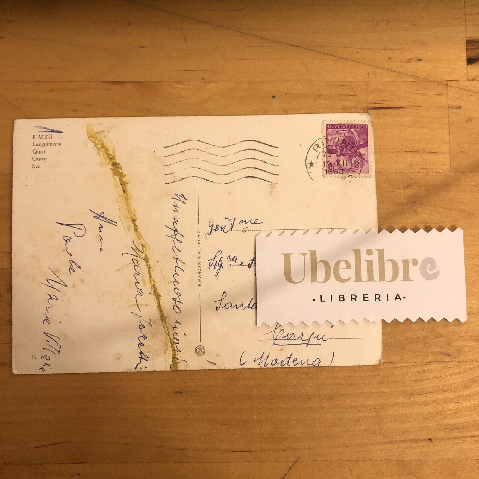 CARTOLINA RIMINI LUNGOMARE - 1963, VIAGGIATA