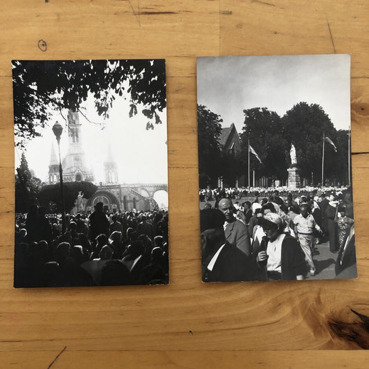 Fotografie LOURDES anni '50 originali - 2 fotografie