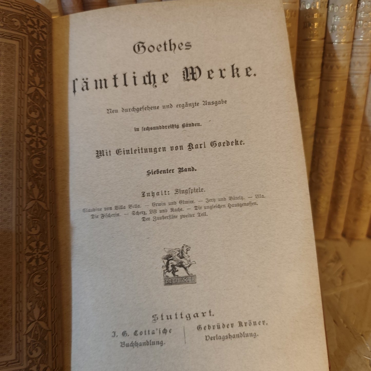 Goethes sämtliche Werke 29 bande 1880 circa - J. G. Cotta - Karl Goedeke introd