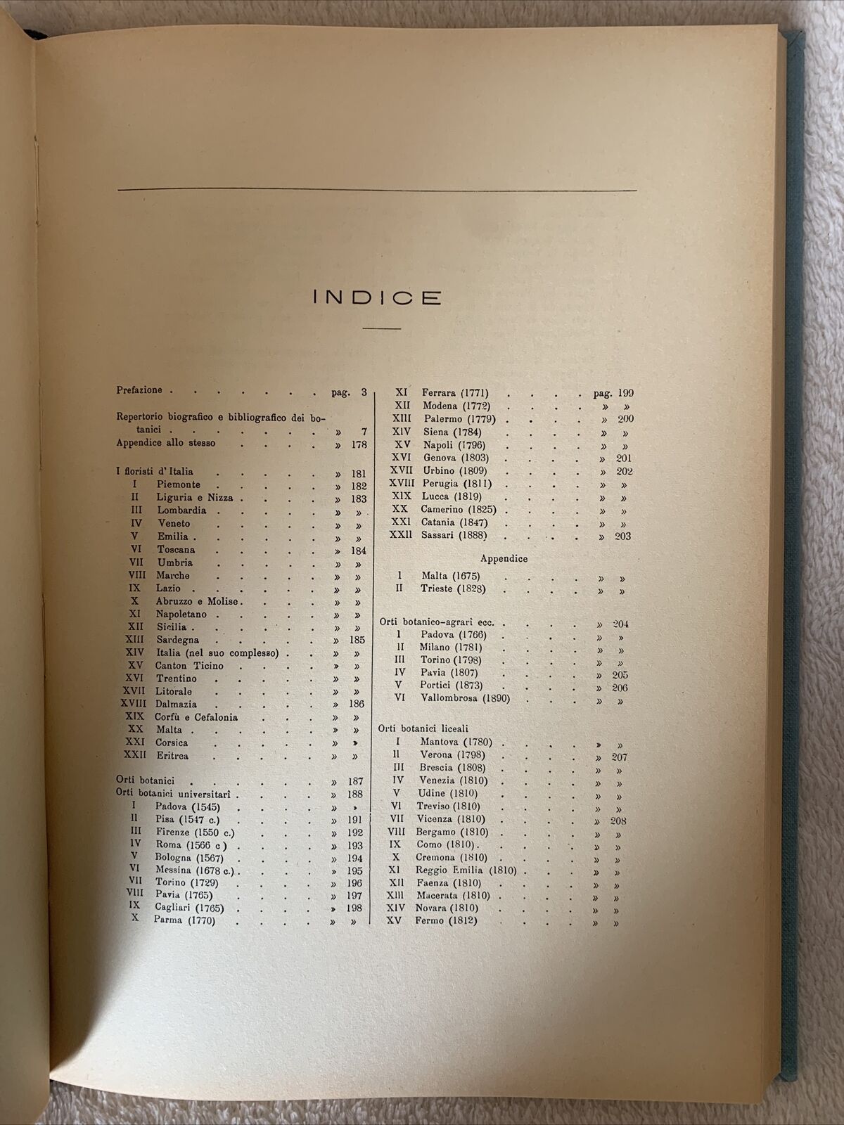 LA BOTANICA IN ITALIA - Pier Andrea Saccardo. Forni Editore, Ristampa del 1971