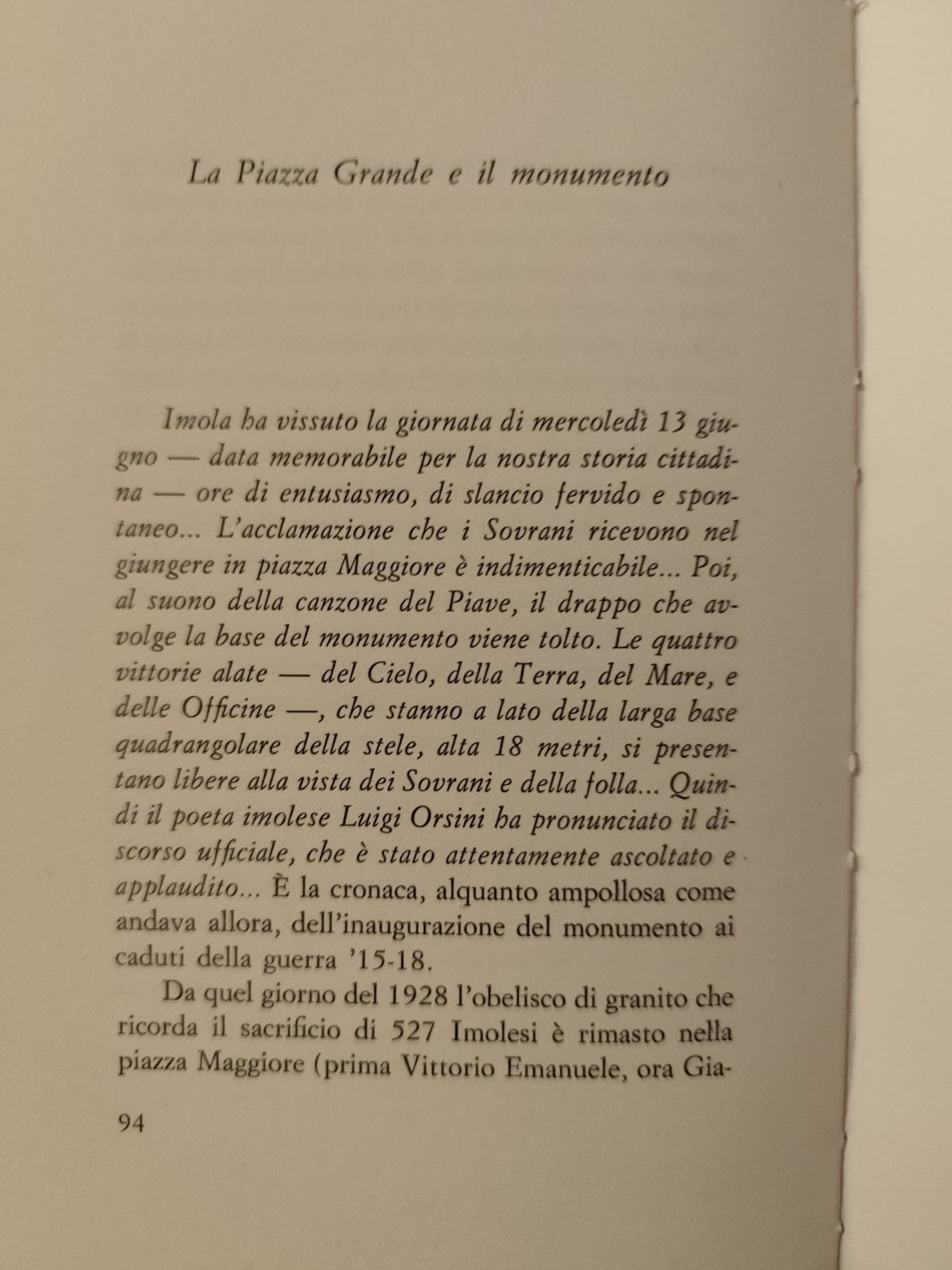 Una città da scoprire - Aureliano Bassani IMOLA Galeati editrice 1974