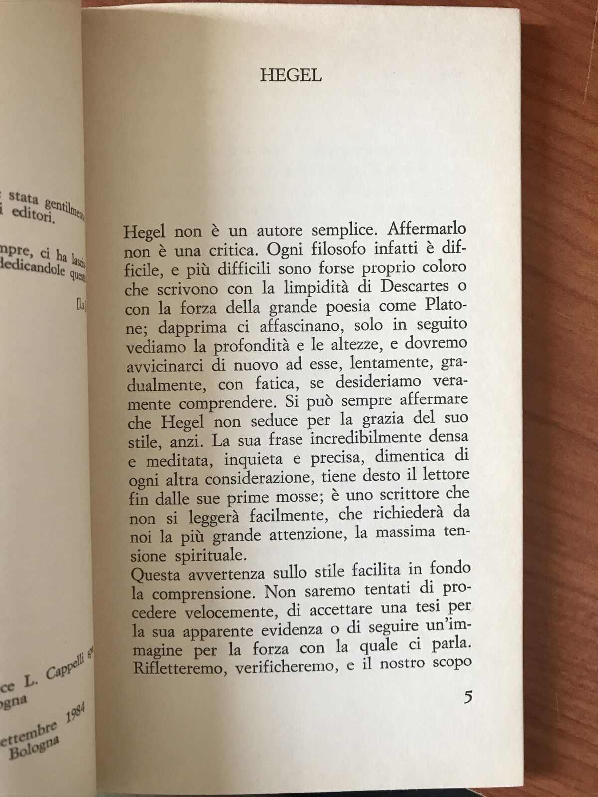 HEGEL - Eric Weil, Cappelli editore 1984 #