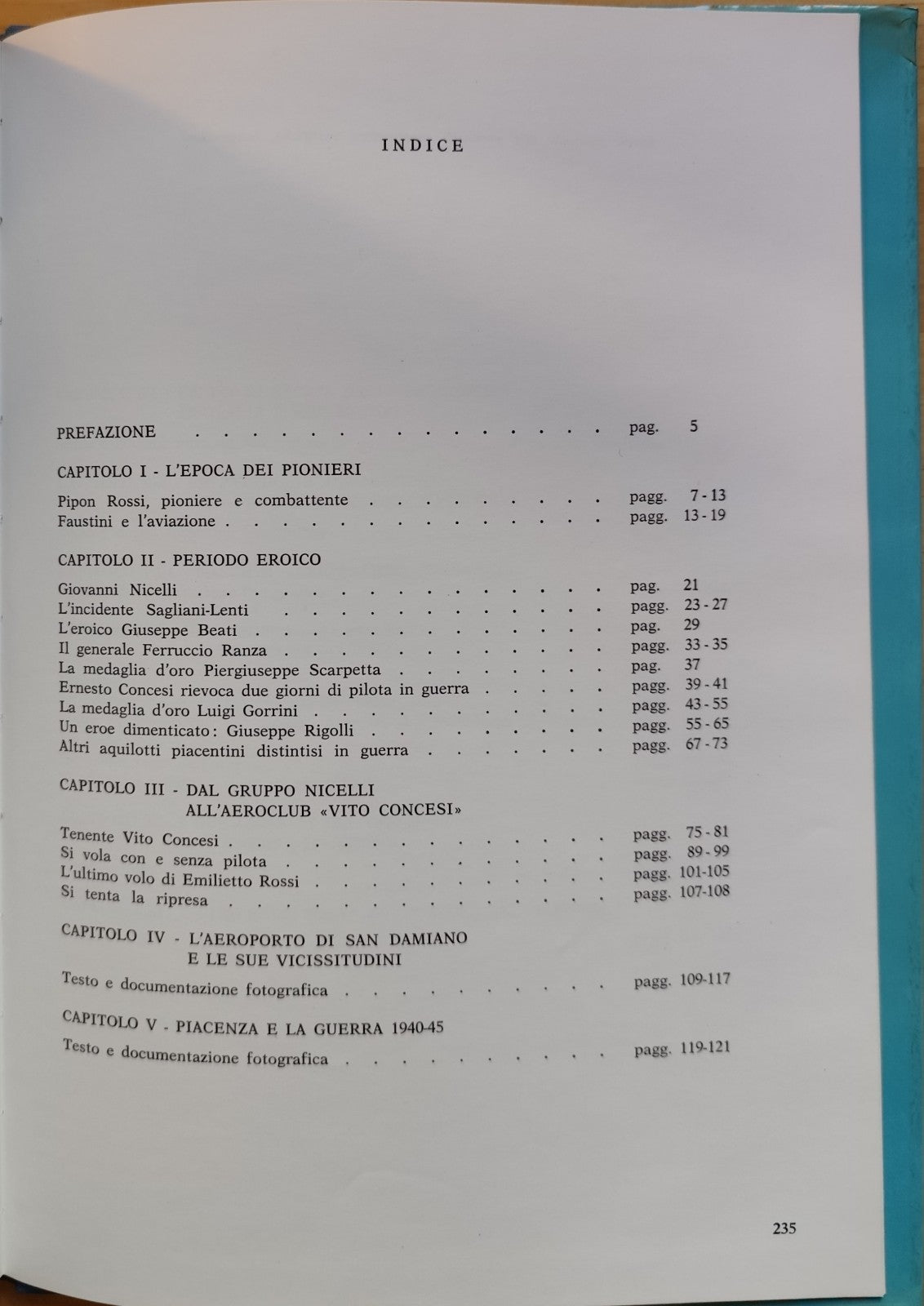 La storia dell'aviazione piacentina, Gaetano Cravedi, Aeroclub Piacenza 1980