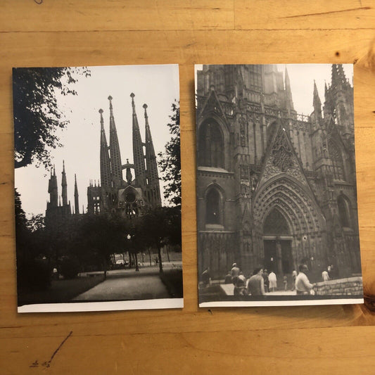 Fotografie BARCELLONA Sagrada Familia - Cattedrale anni '50