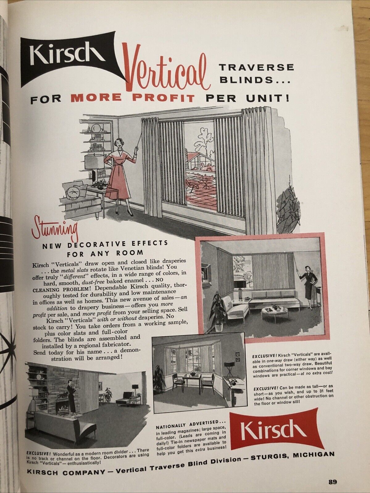 INTERIORS MAGAZINE MARCH 1957 Olga Gueft - Interiors, design, architecture.