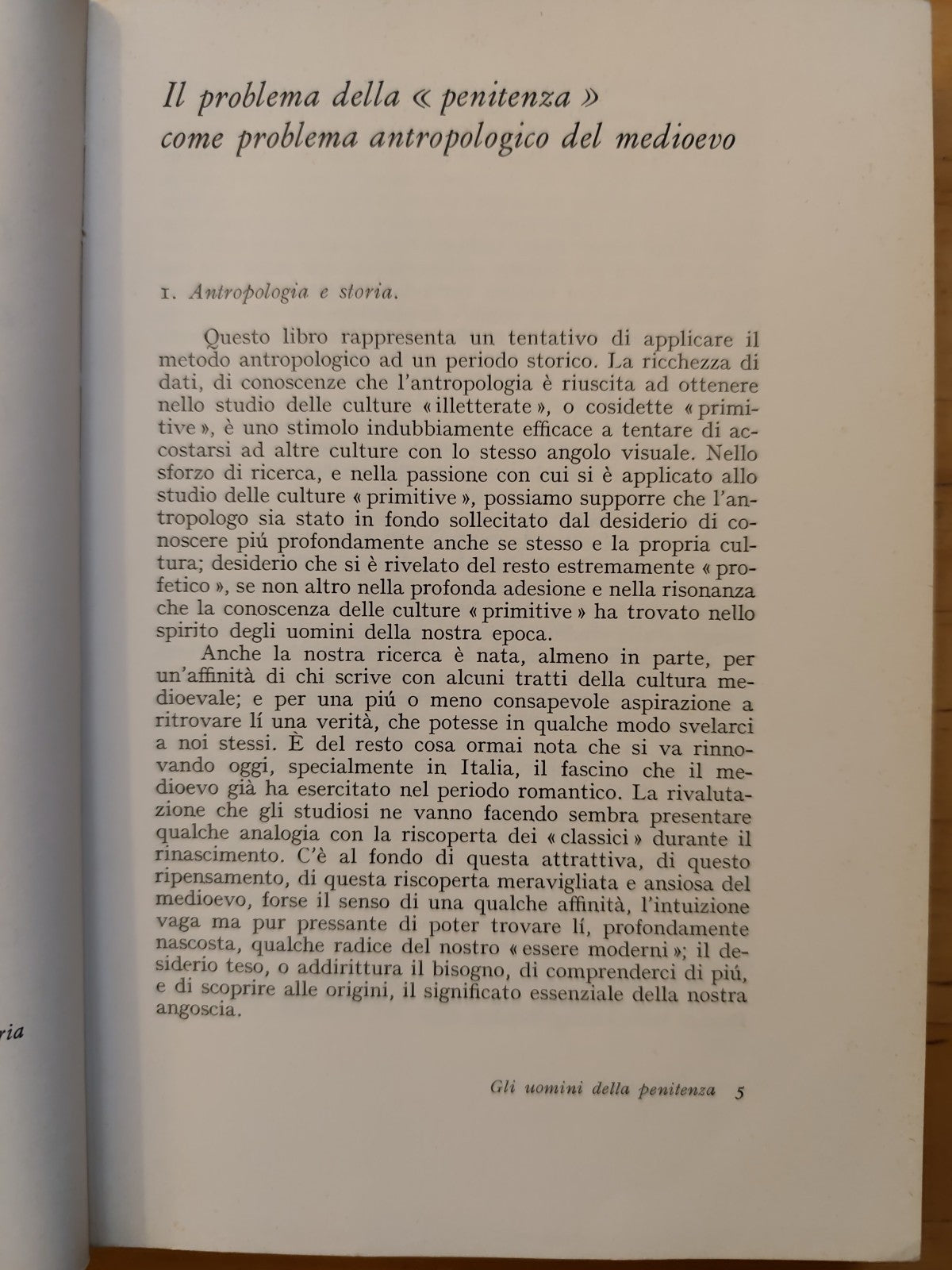 Gli uomini della penitenza - Ida Magli, Cappelli ed. 1967
