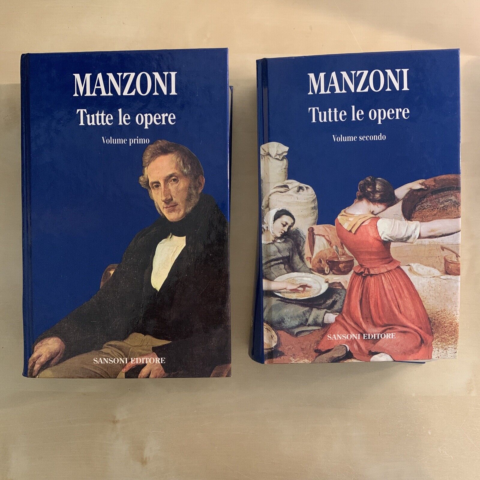 MANZONI - TUTTE LE OPERE, SANSONI 1993 . 2 VOLUMI #