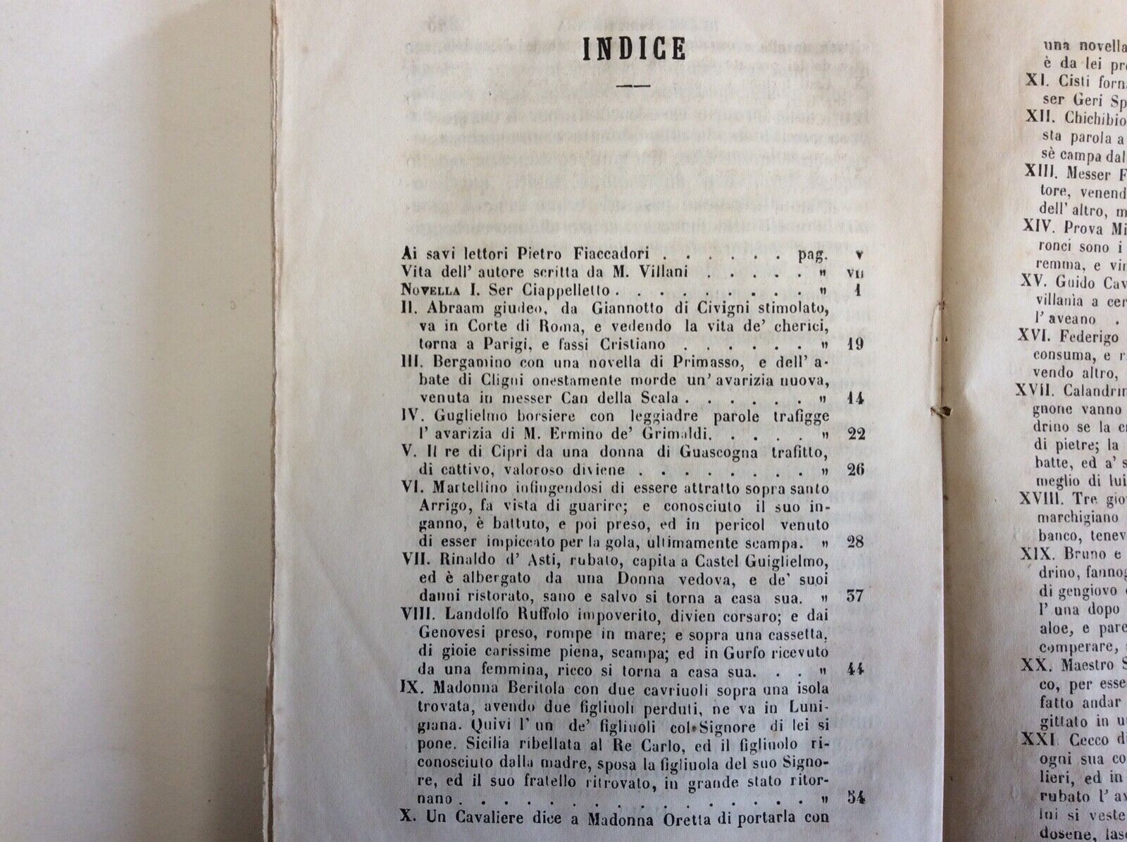 GIOVANNI BOCCACCIO NOVELLE, FIACCADORI PARMA, 1868