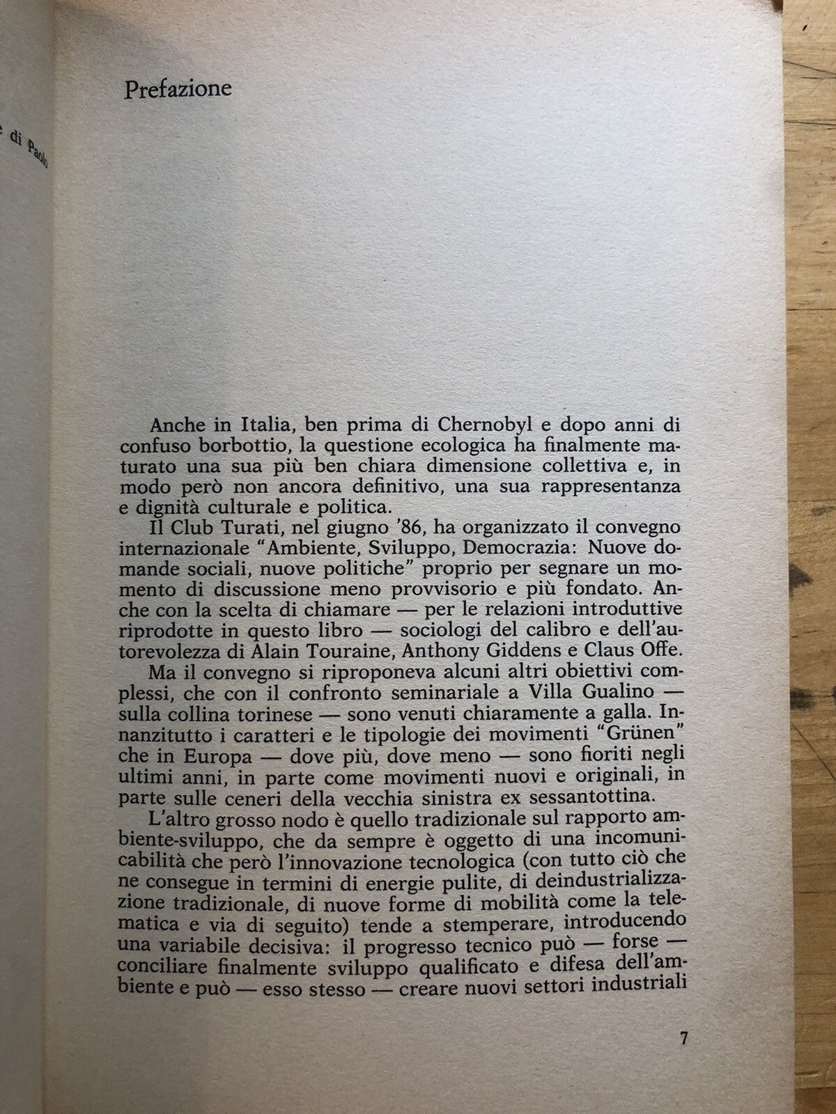 Ecologia politica - Anthony Giddens, Claus Offe. Feltrinelli 1987