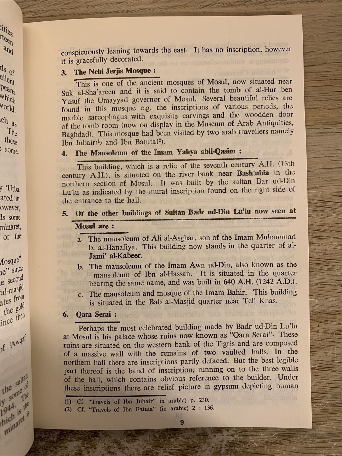 Mosul Museum Guide Book 1966. Ministry of Culture and guidance Directorate of cu