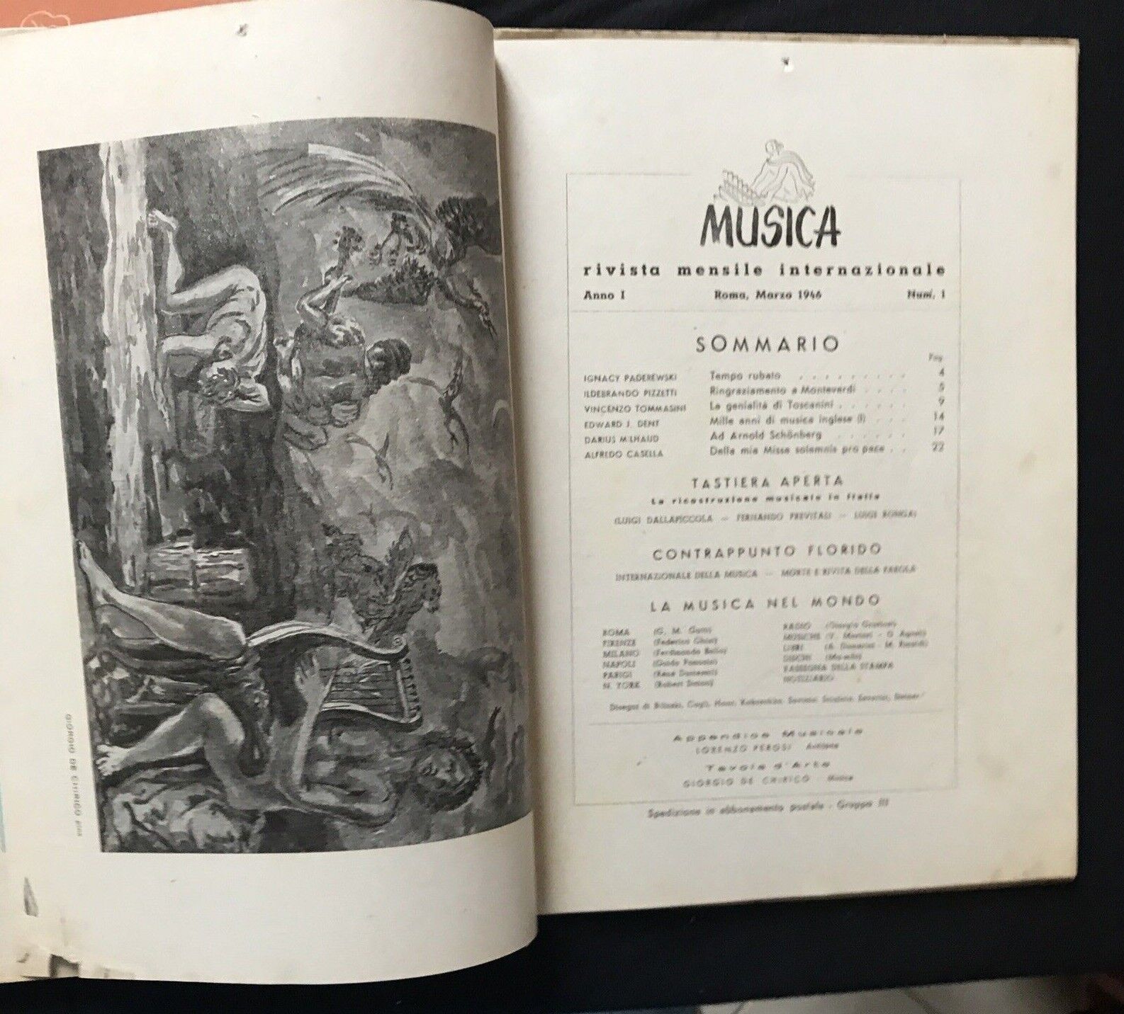 GLINSKI MATTEO - MUSICA rivista internazionale 1946 - 3 VOLUMI