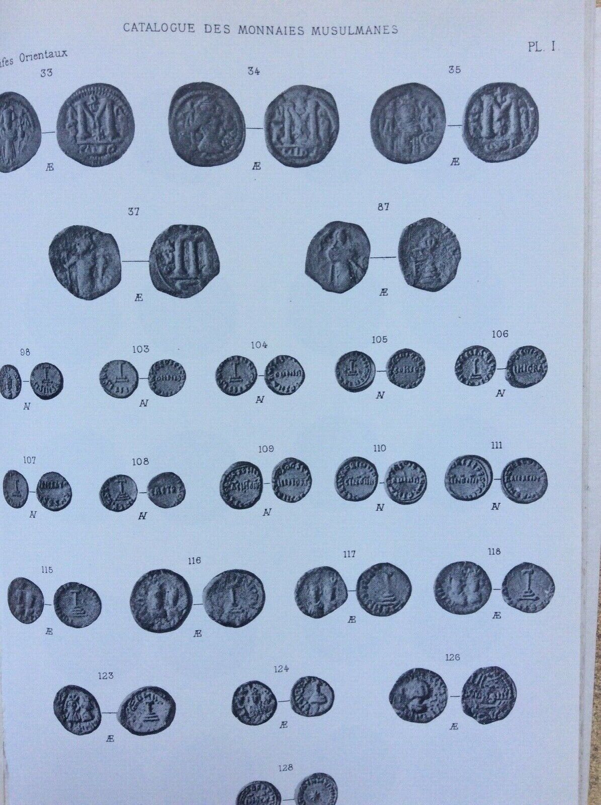 CATALOGUE DES MONNAIES MUSULMANES, H. LAVOIX, KHALIFES ORIENTAUX  FORNI RISTAMP
