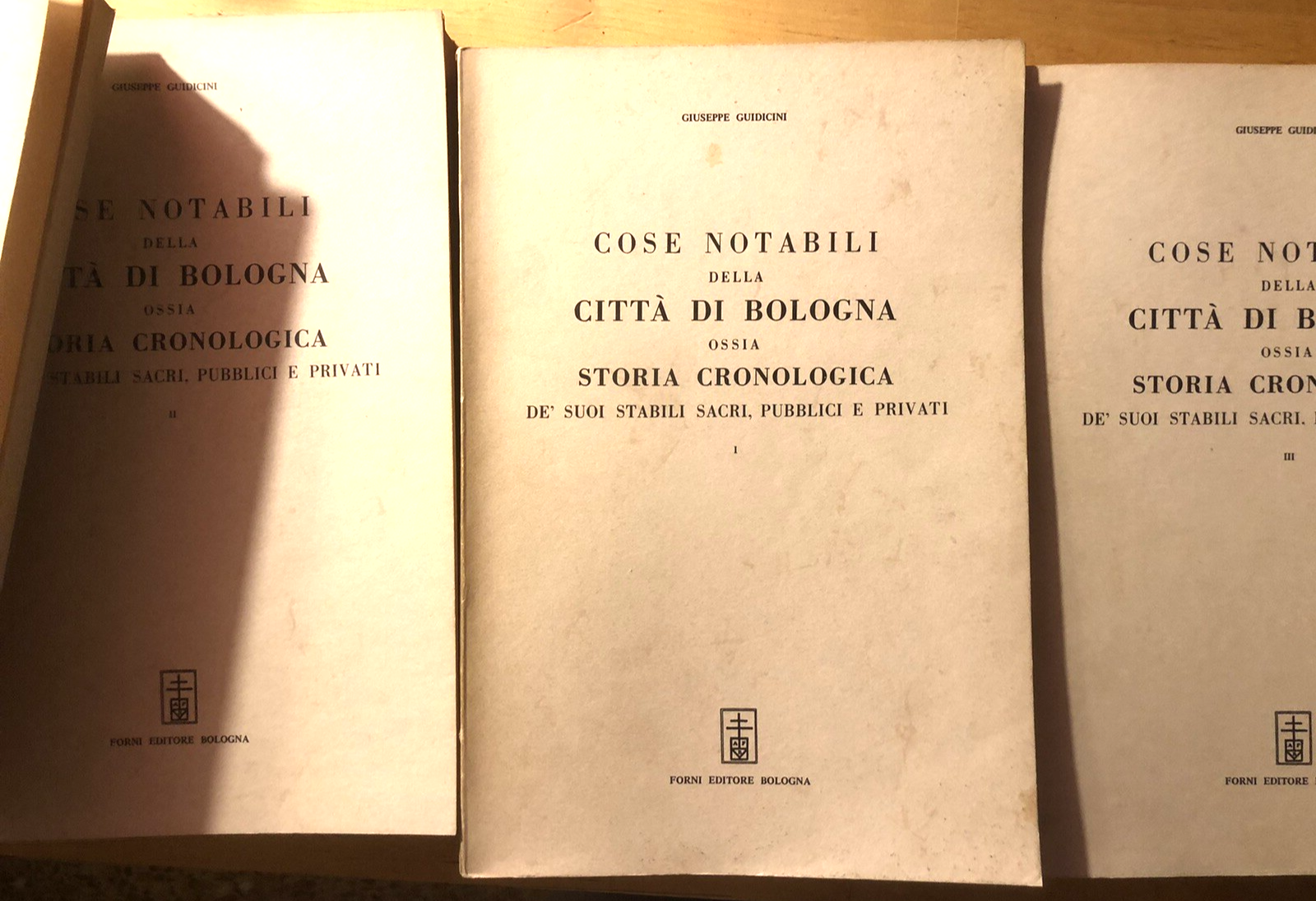 Cose notabili della città di Bologna, Giuseppe Guidicini, Arnaldo Forni ristampa