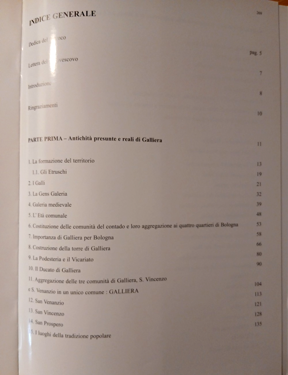Galliera antica, la sua storia il territorio il Ducato la gente la Chiesa 2001