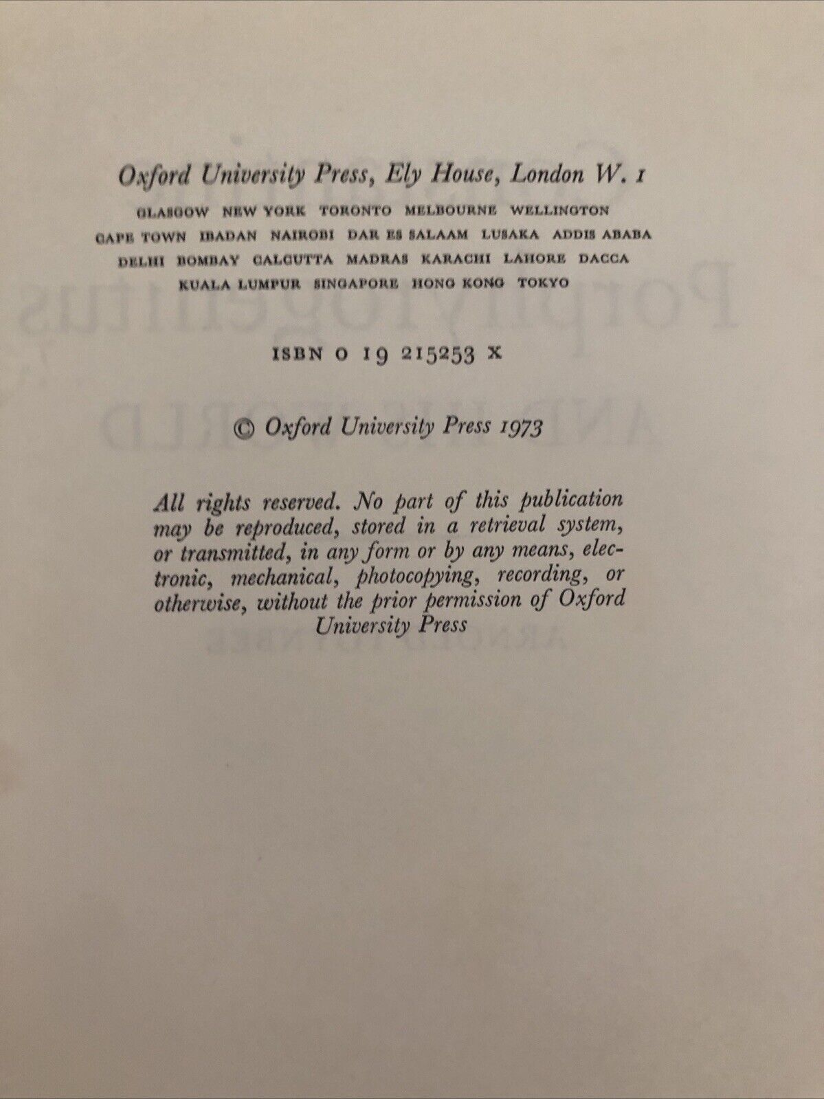CONSTANTINE PORPHYROGENITUS AND HIS WORLD - ARNOLD TOYNBEE, OXFORD UNIVERSITY