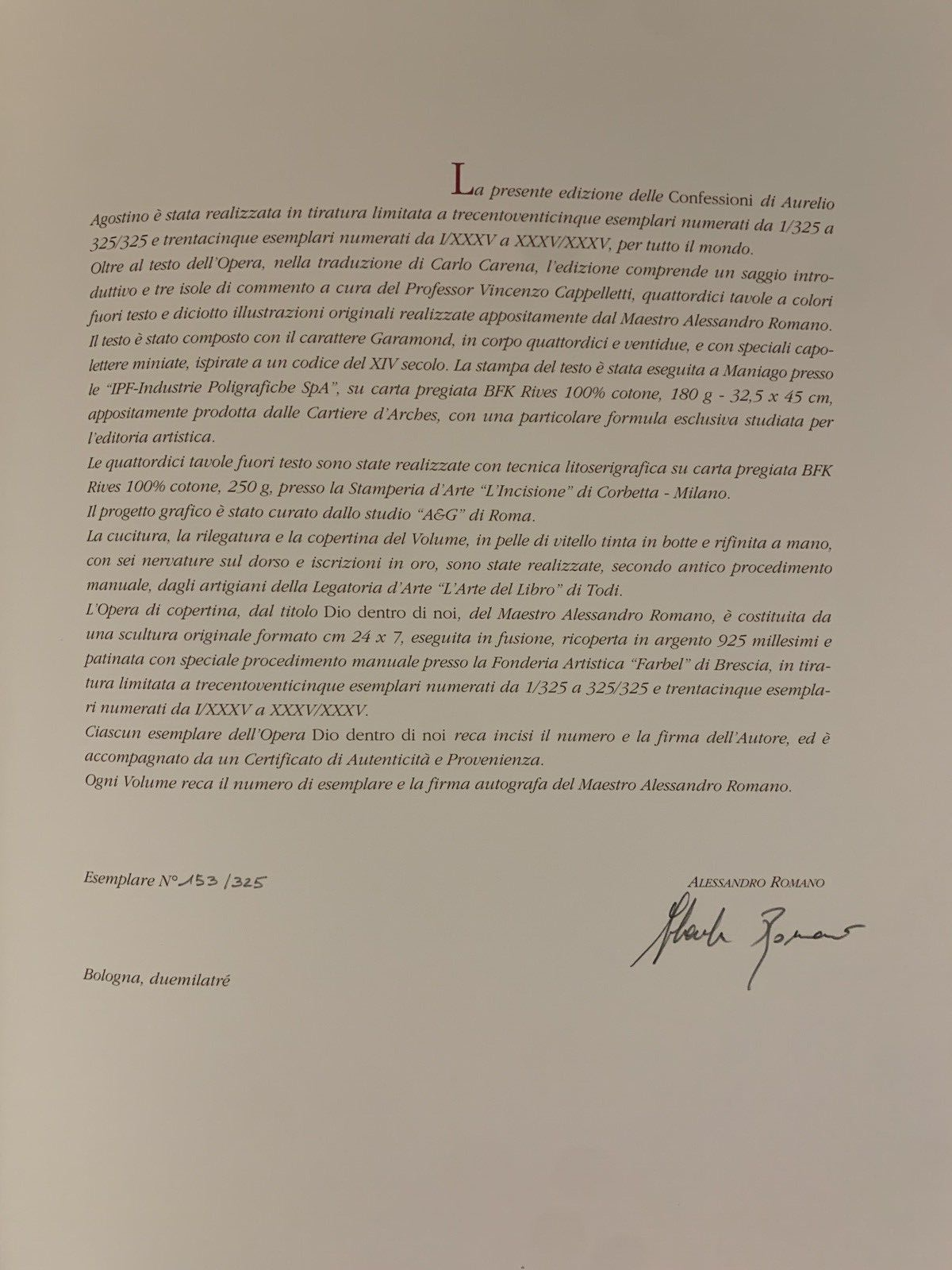 CONFESSIONI - AURELIO AGOSTINO, ALESSANDRO ROMANO. SCRIPTA ART'E', CAPPELLETTI