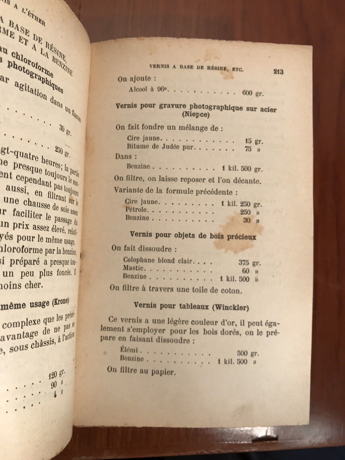 Fabricant de vernis Encyclopédie Roret L. Mulo Libraire Ed.1908