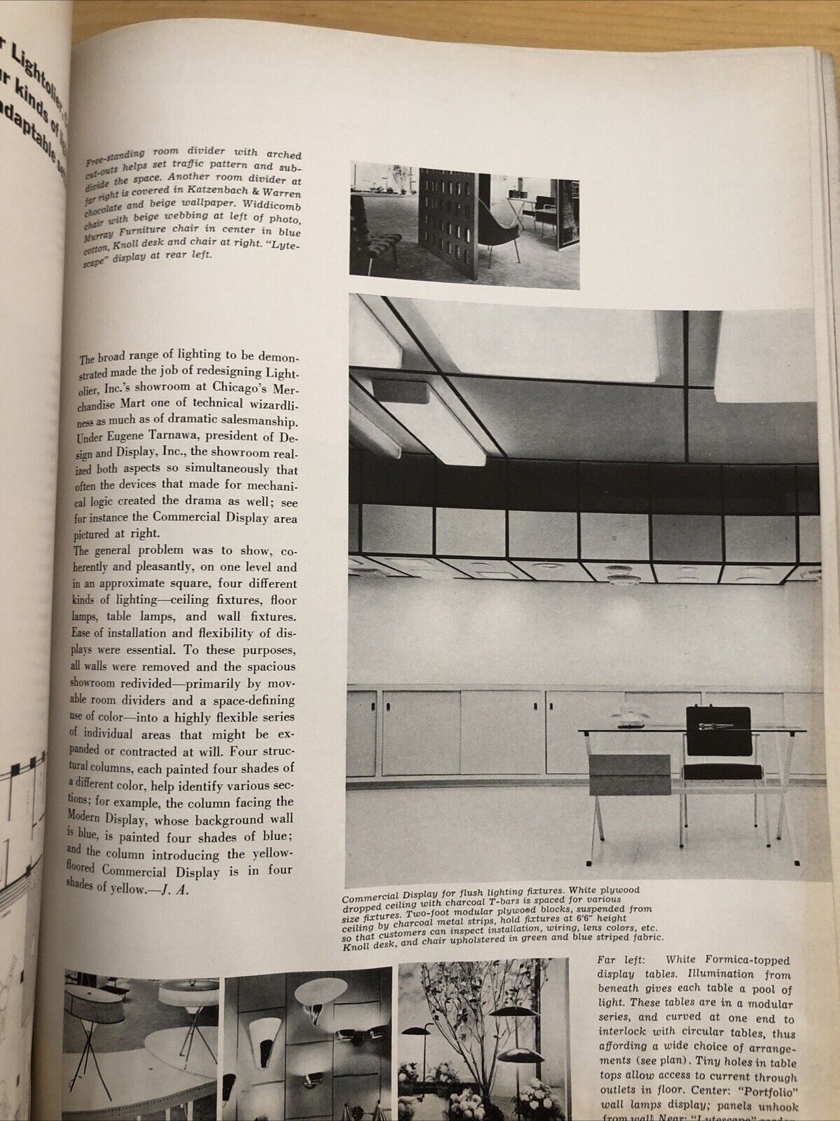 INTERIORS MAGAZINE AUGUST 1955. Interiors, design, architecture. Olga Gueft