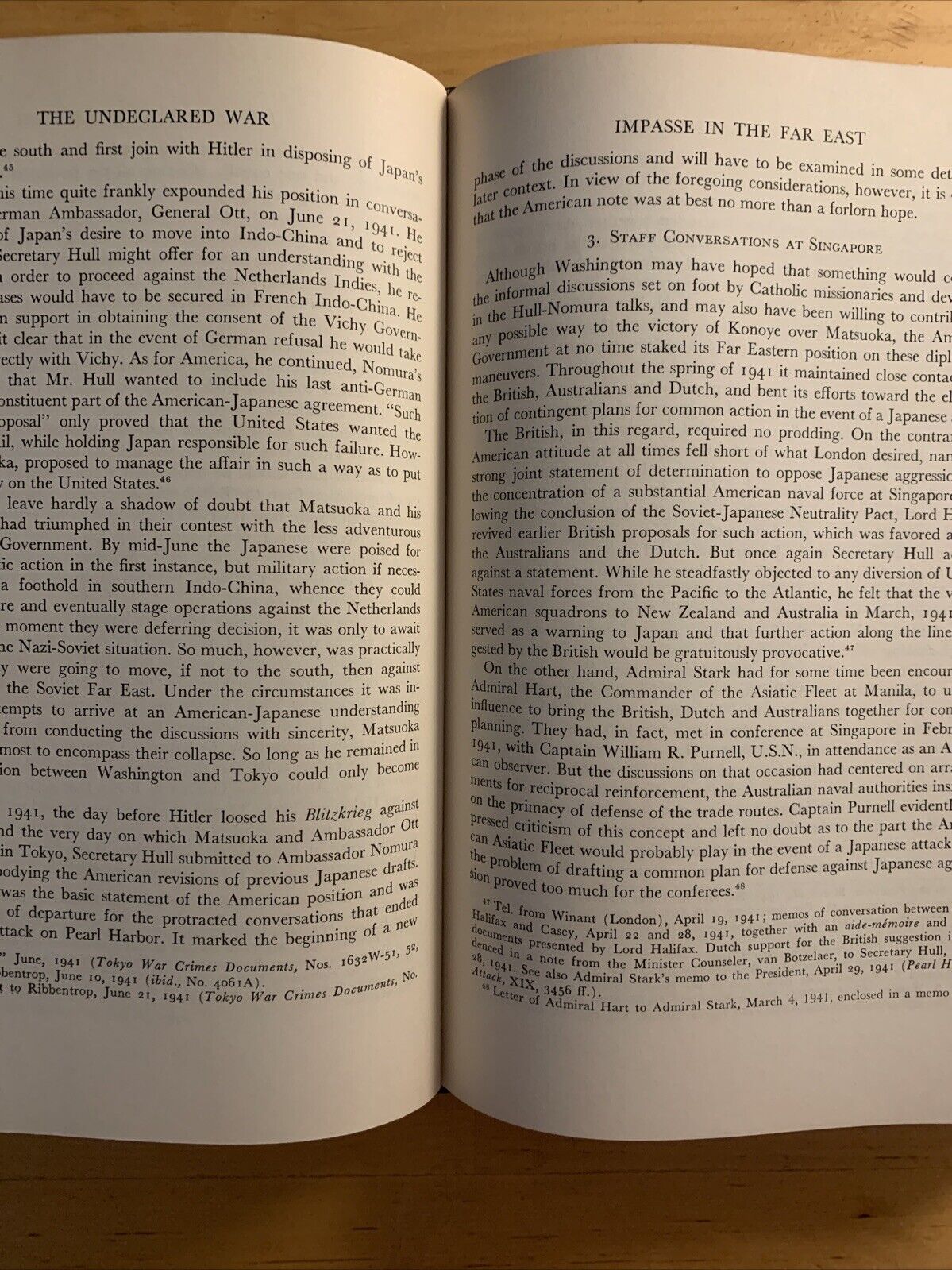 THE UNDECLARED WAR 1940-1941, WILLIAM L. LANGER, S. EVERETT GLEASON. HARPER AND