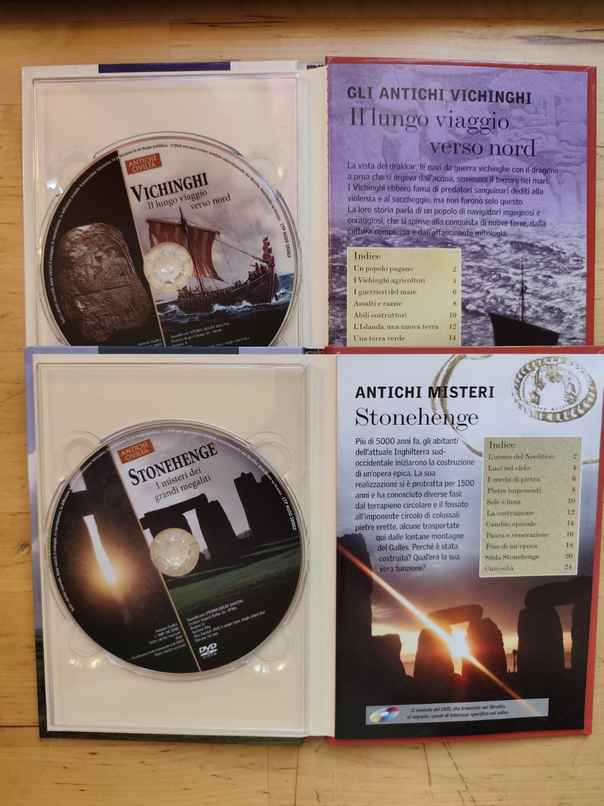 Antiche civiltà - Stonehenge, Vichinghi - 2 dvd con cofanetto
