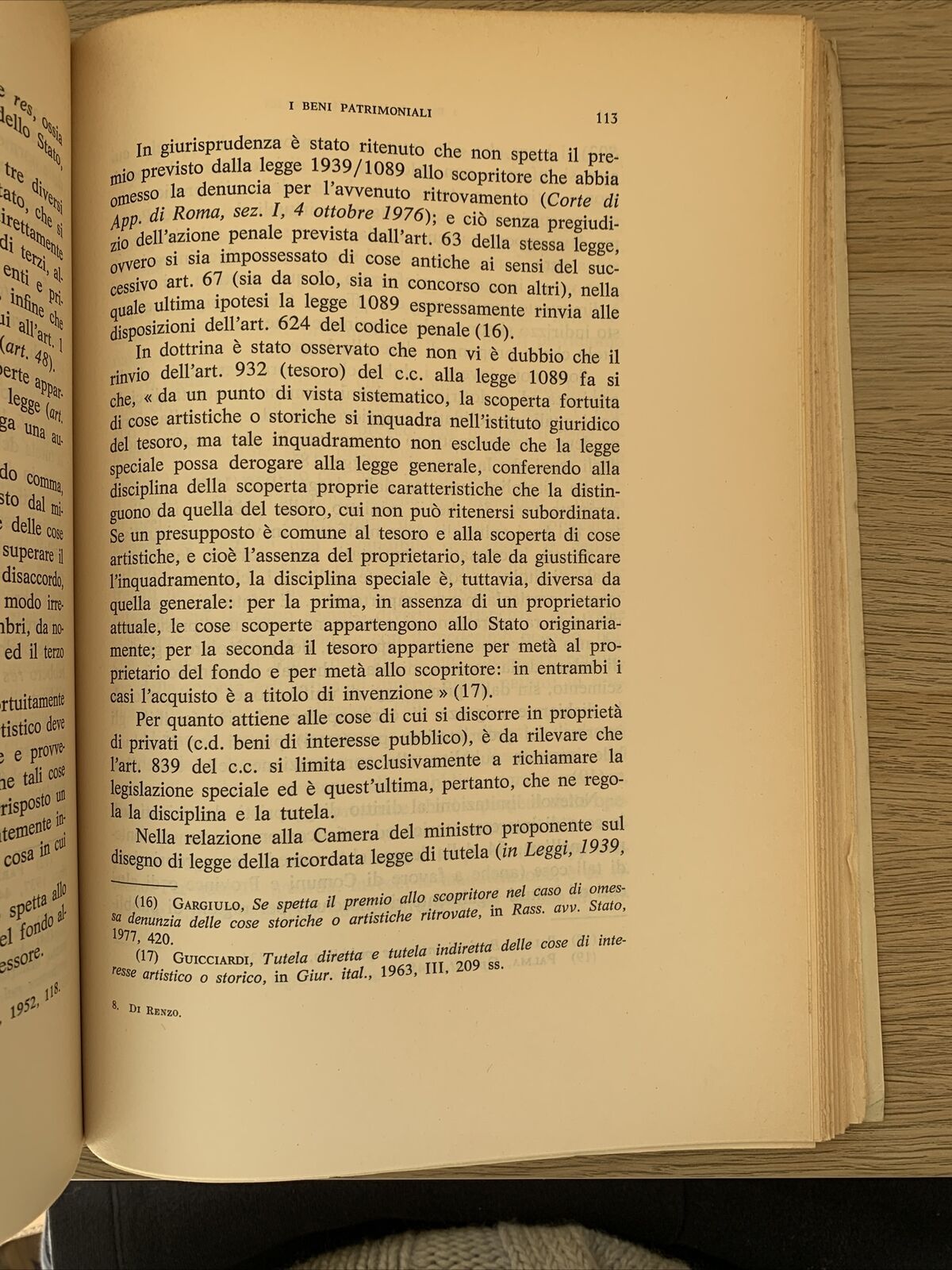I BENI DEGLI ENTI PUBBLICI - Francesco di Renzo - Giuffré editore 1978 #