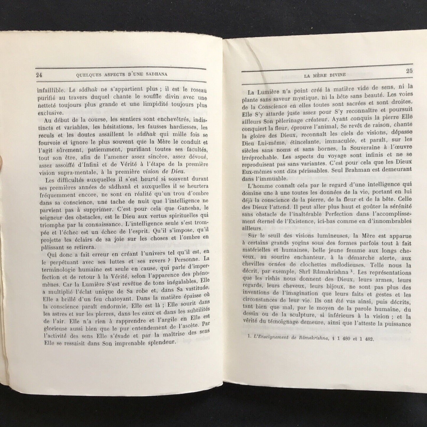 QUELQUES ASPECTS D'UNE SADHANA, Jean Herbert, Albin Michel Èd. spiritualités com