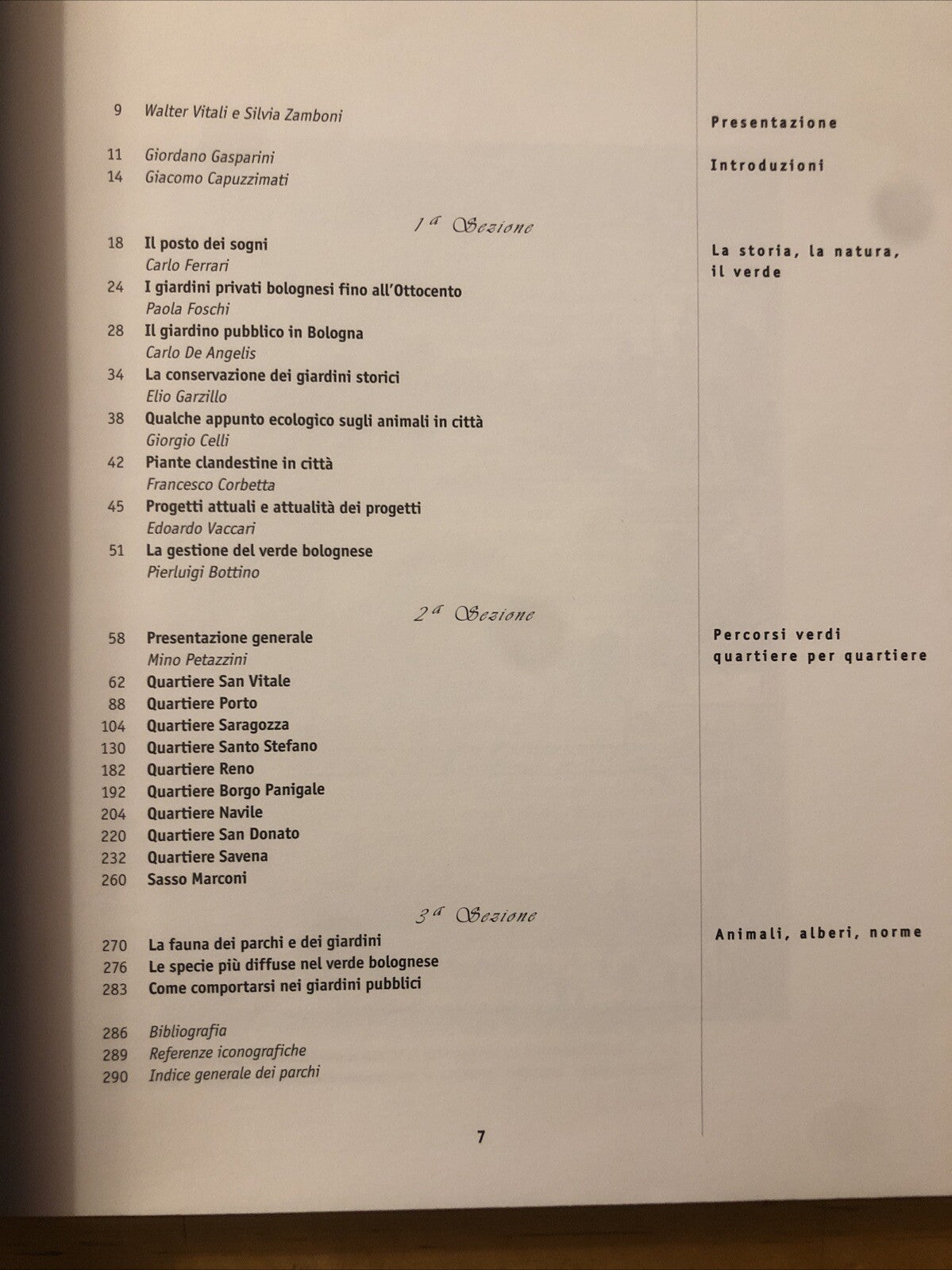 Parchi e Giardini di Bologna una guida sul verde della città, ed. Compositori