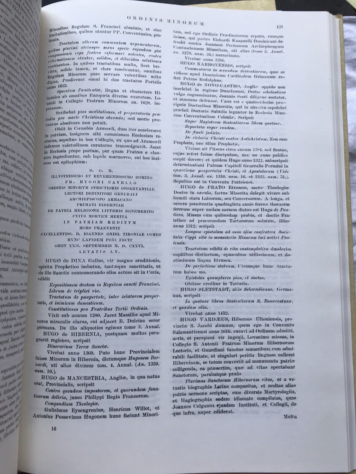 Scriptores Ordinis Minorum, fr. Waddingi Lucae -Sbaraglia G. Giacinto