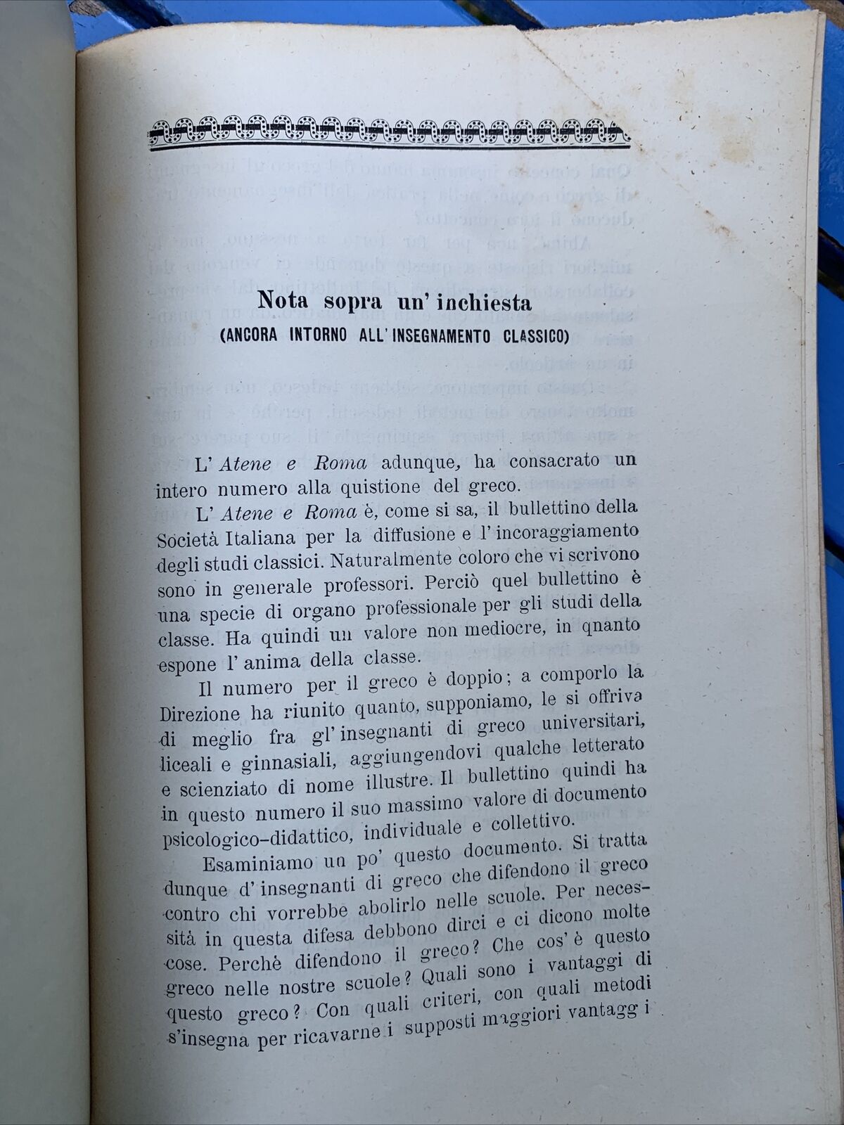 LA VITA NAZIONALE - ENRICO CORRADINI 1907 **RARO autografato dall'autore** #
