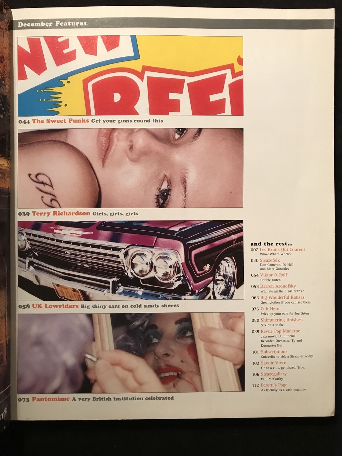 SLEAZENATION  dec/jan 2001 issue 11 Viktor & Rolf Terry Richardson P. Mccarthy #