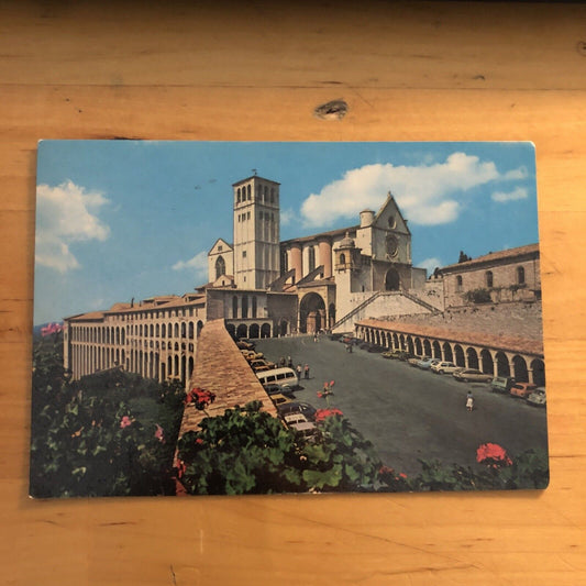 Cartolina ASSISI BASILICA DI SAN FRANCESCO, VIAGGIATA