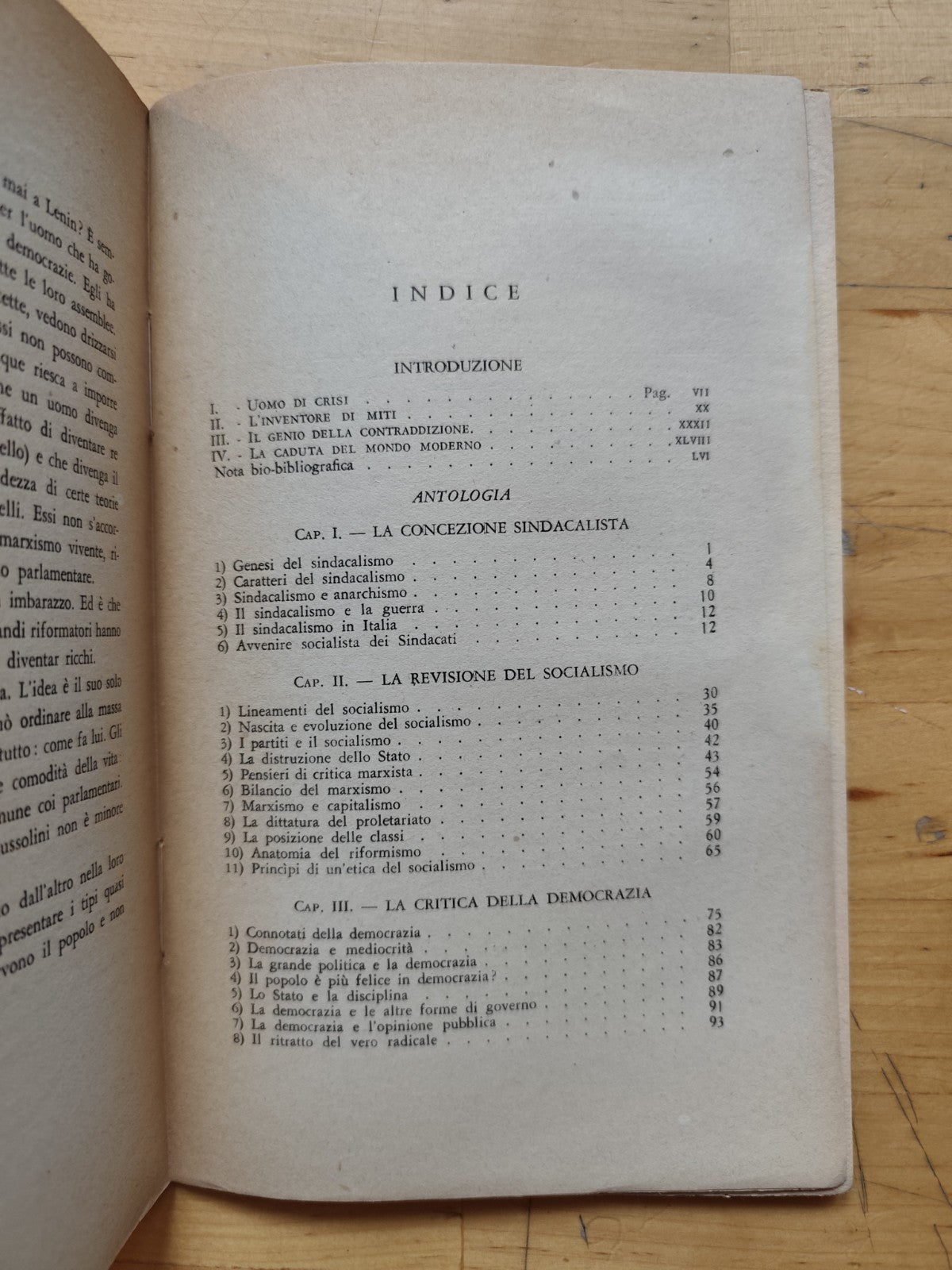 Sorel a cura di Giovanni Spadolini. L'Arco Firenze - biblioteca politica 1947