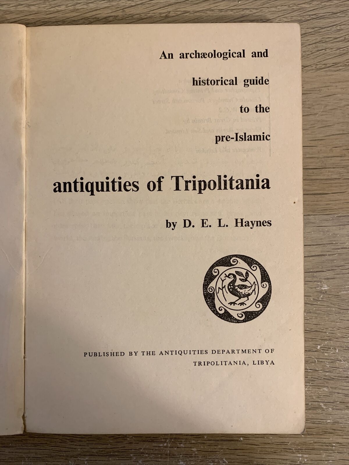 The antiquites of tripolitania D. E. L. Haynes