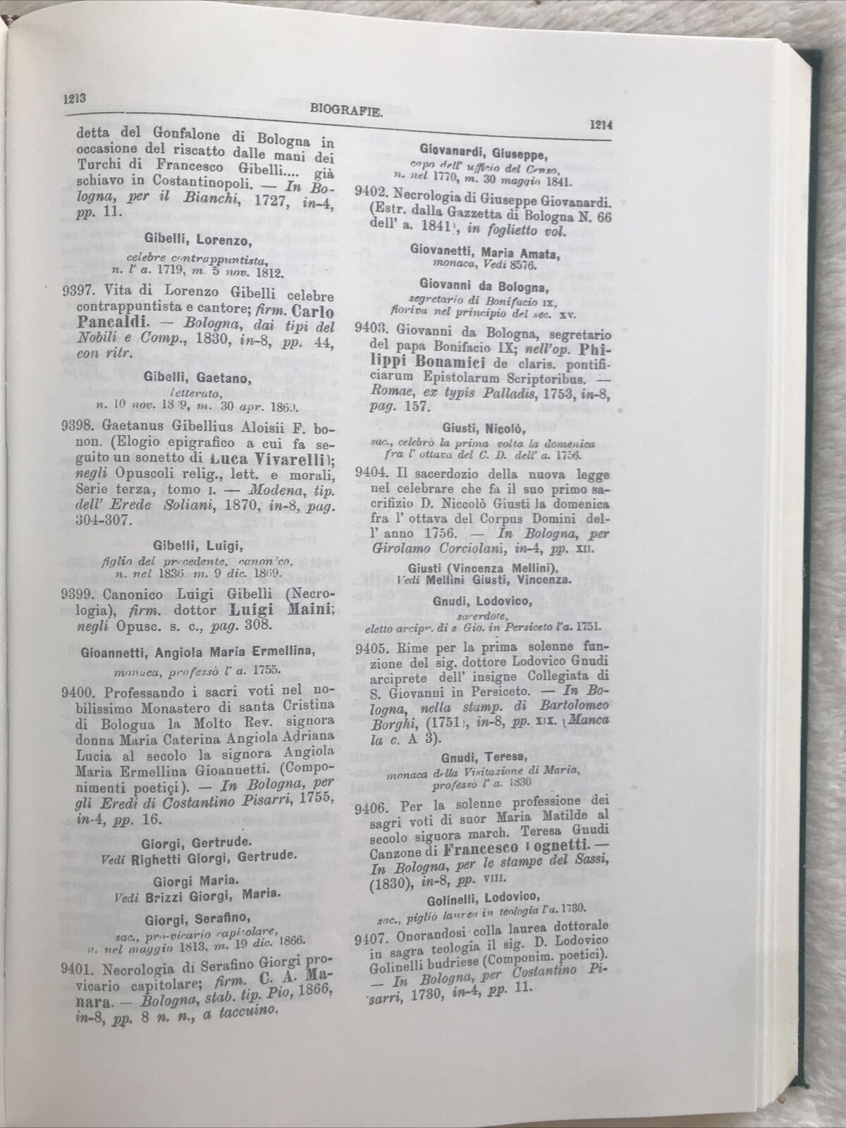 OPERE DELLA BIBLIOGRAFIA BOLOGNESE, Luigi Frati, Arnaldo Forni editore