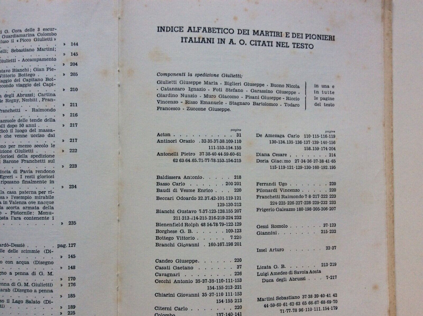 MARCHESE ALDO, G. M. GIULIETTI, CONQUISTA AFRICA, 1938