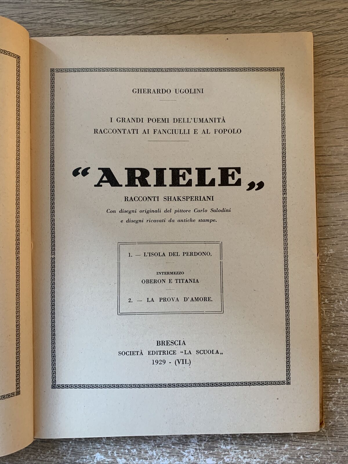 UGOLINI GHERARDO - ARIELE, GLI ARGONAUTI. società editrice la scuola 1929, 1932